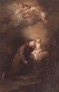 unknow artist The Christ child appearing to saint anthony of padua oil painting on canvas